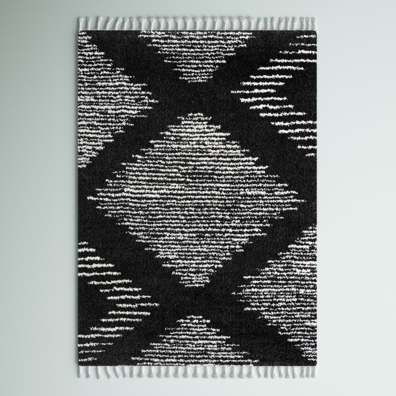 Rodney Abstract Indoor Rug, Rectangle 4' x 6'