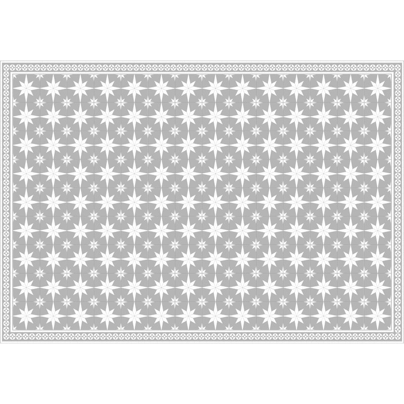 Beggs Geometric Vinyl Machine Printed Area Rug, Rectangle 140 x 200cm