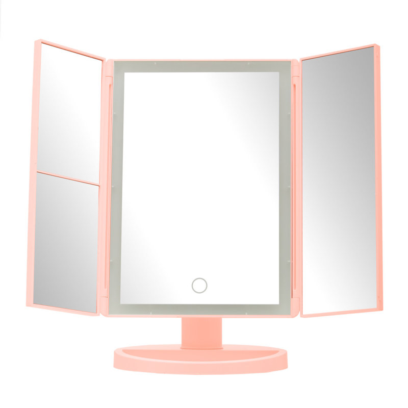 Auben Rectangle Floor Mirror, Pink