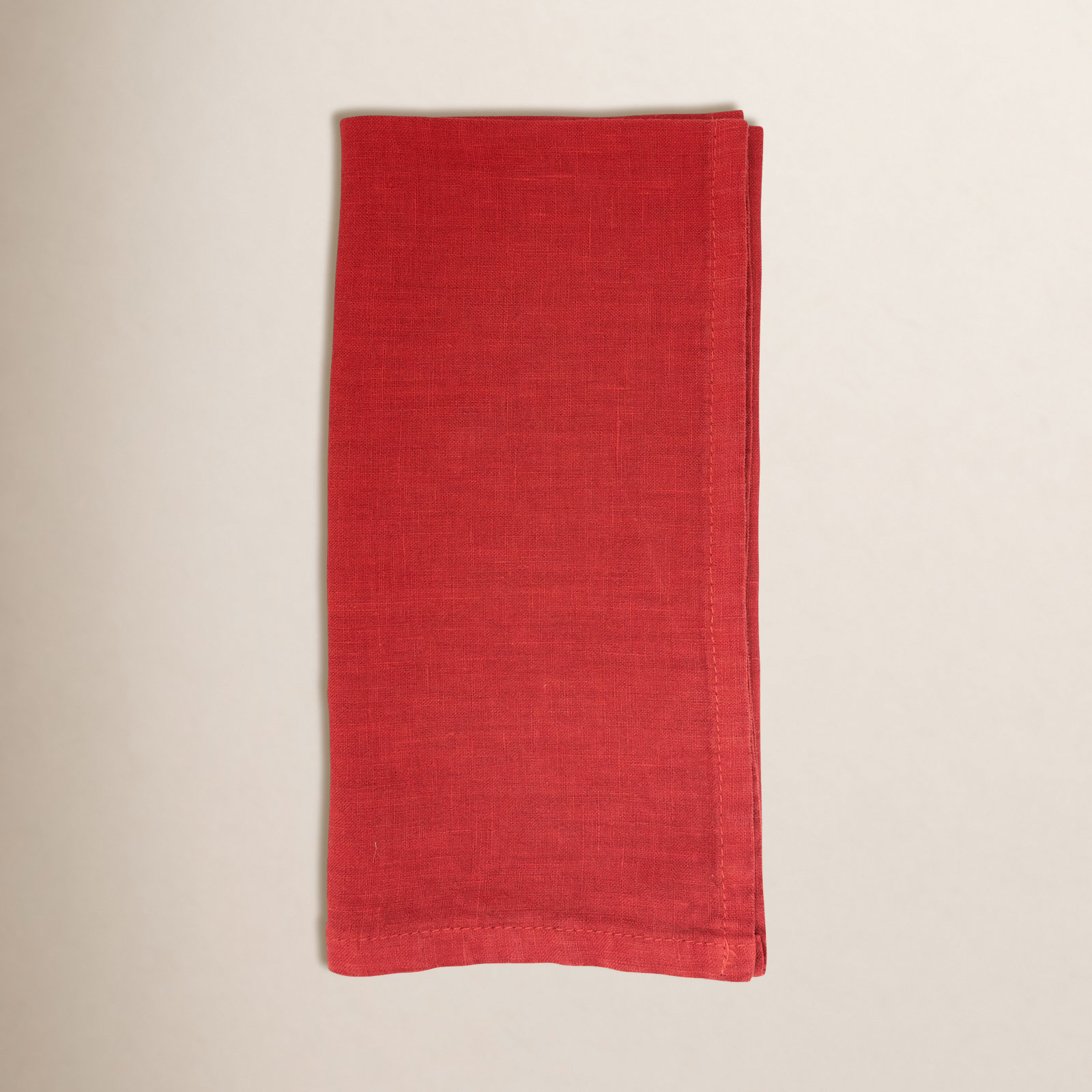 Caliban Reversible Linen Napkin, Rouge