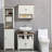 Farmhouse Under Sink Bathroom Cabinet, Pedestal Vanity Storage Cabinet With Double Doors And Storage Shelves, Bathroom Organizer, White(not include sink)