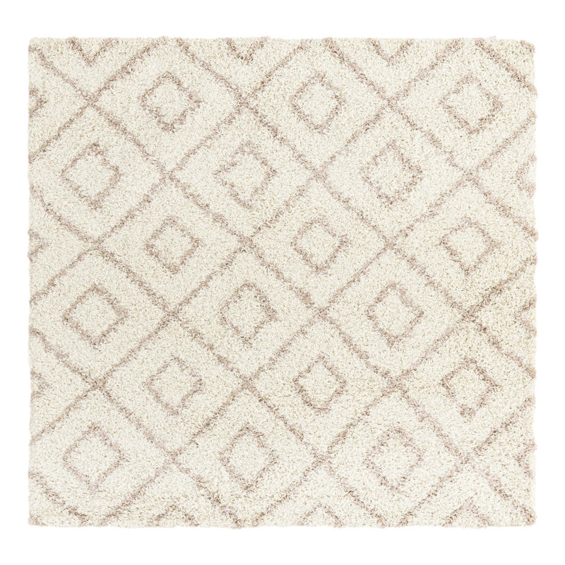 Geometric Indoor Rug, Square 6'
