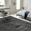 Natonia Shiny Shaggy Charcoal Area Rug-1020311363