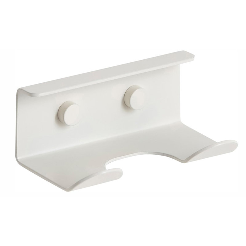 Slim matte white towel hook. Robe hook