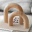 Wood Arch Decorative Objects Modern Bookshelf Décor Coffee Table Sculpture Floating Shelf Decor Accents Japandi Home Decorations For Side Console And Entryway Table-107858382