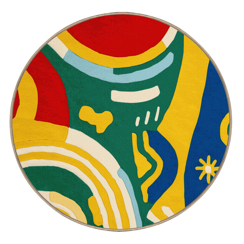 Cheeky Splash Rug, Round 4'