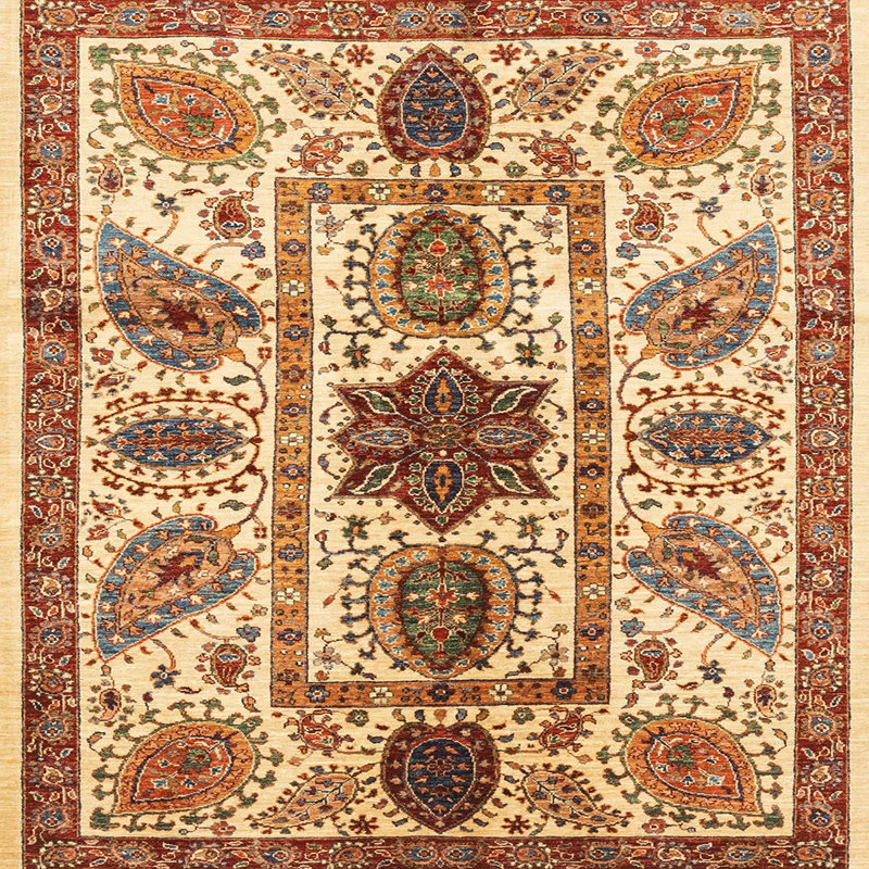 Tapis abstrait moderne 3376, Carré 3 pi