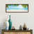 Toile avec cadre en bois brun classique
