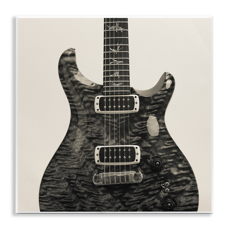 «Stupell Industries», art mural de guitare à motif de vagues par Deborah Revell