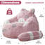 Fauteuil à billes Giant Rose Raccoon Compression-1630884498