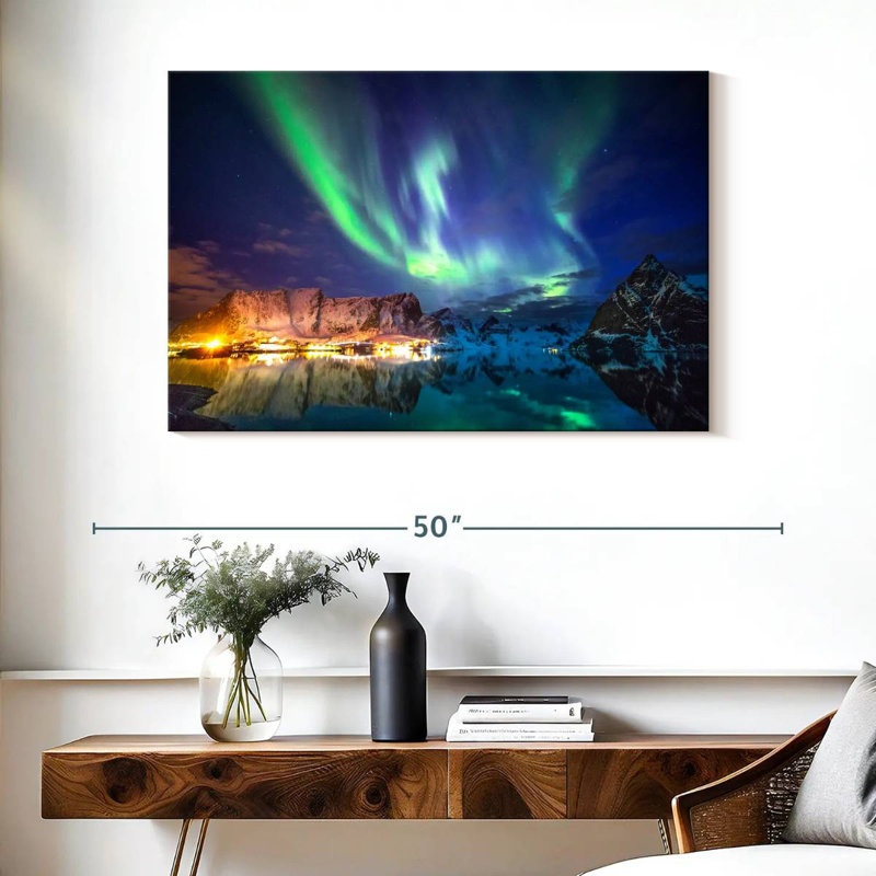 Lumières Alvord Lofoten Aurora, H 26 po x l 39 po