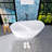 59.1'' x 28.7'' Freestanding Soaking Acrylic Bathtub