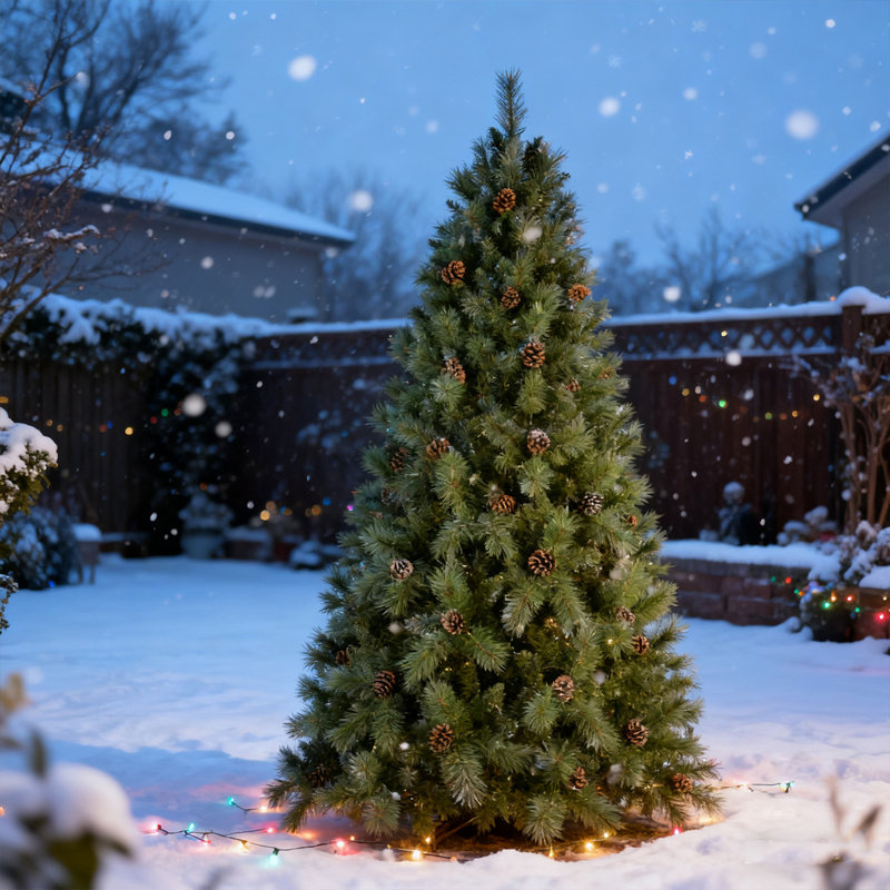  Arbre de Noël avec pommes de pin, arbre de Noël artificiel facile à suspendre et à suspendre pour le bureau des Fêtes