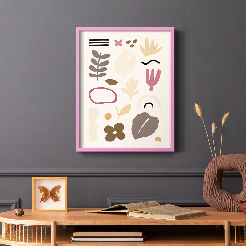Matisse CCXL, reproduction encadrée - bois massif, H 10 po x l 8 po, Rose