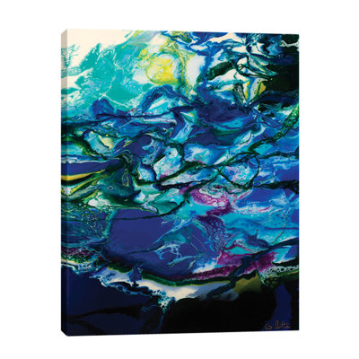 Moon Tide by Barbara Biolotta - Wrapped Canvas Painting