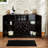 Hazen Espresso Finish Wine Cabinet