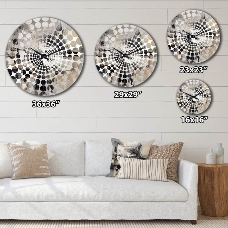 Jamis - Horloge murale géométrique abstraite, Petit