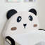 Lit simple en forme de panda avec bords rembourrés de sécurité