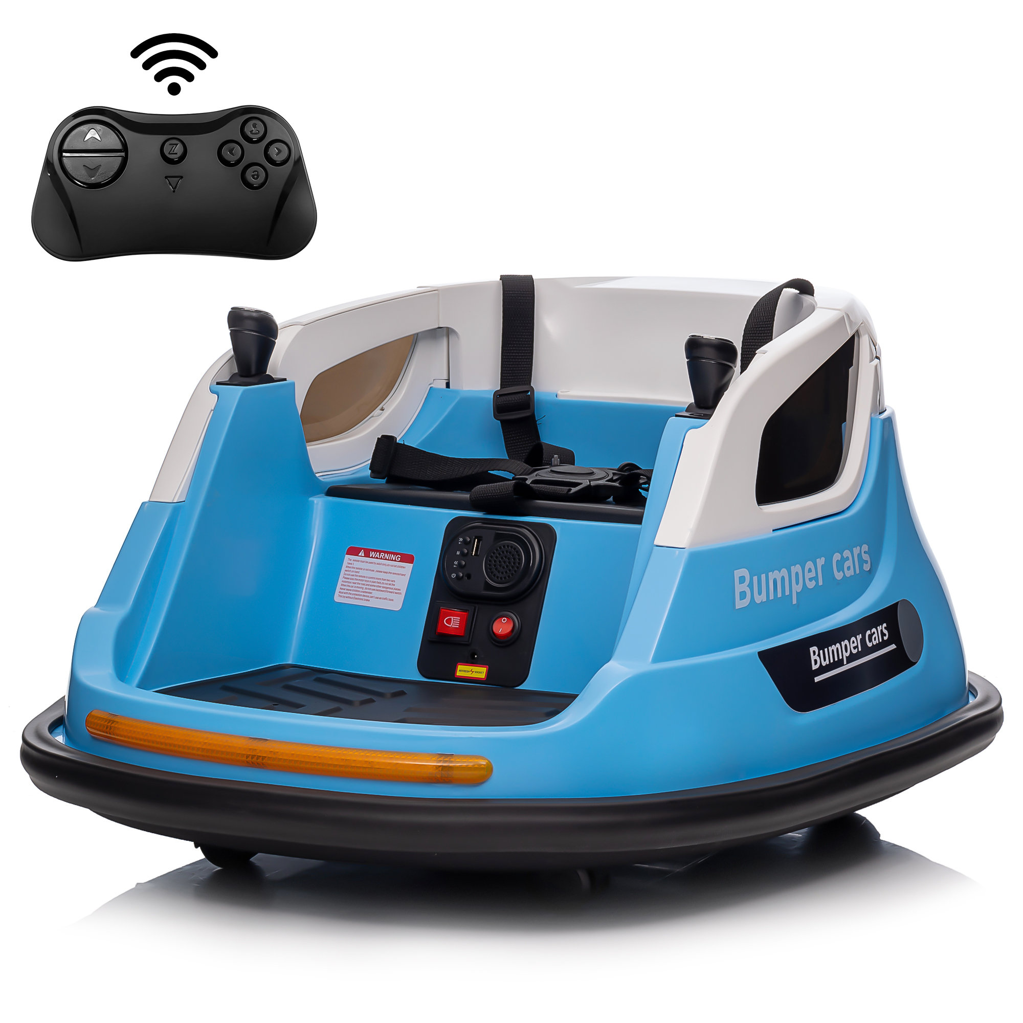 JOYRACER 12V Kids Bumper Car for Toddler with Remote Control 3