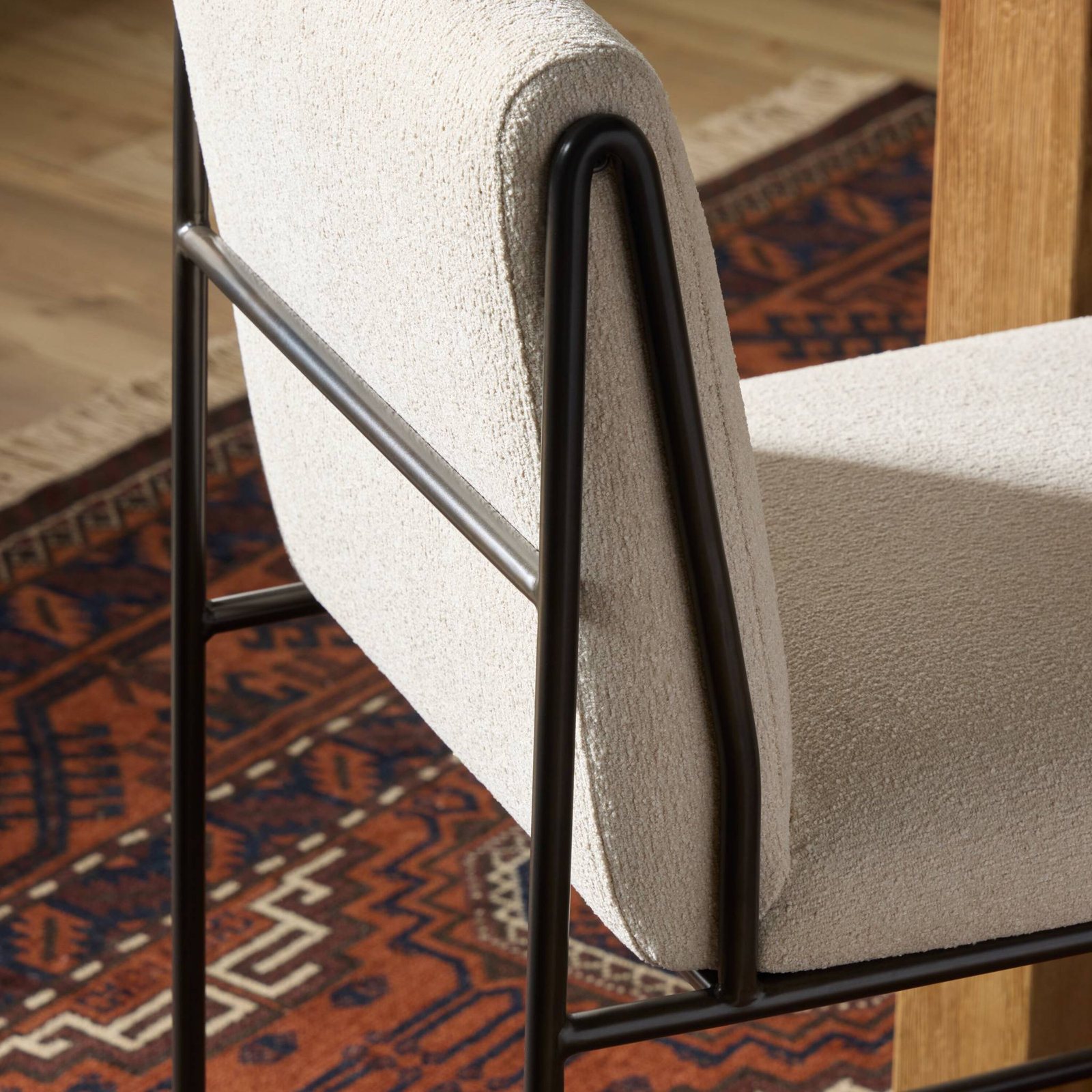 Julissa 27" Bar Stool, Crypton Wayfarer Snow