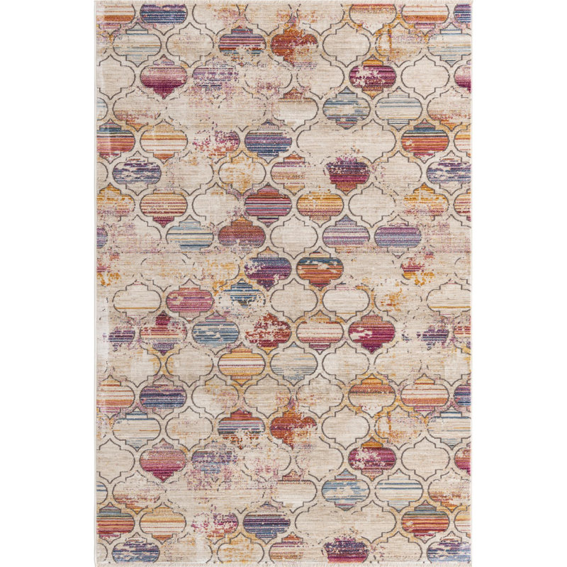 Orianthi Geometric Indoor Rug, Rectangle 5'3" x 7'9"