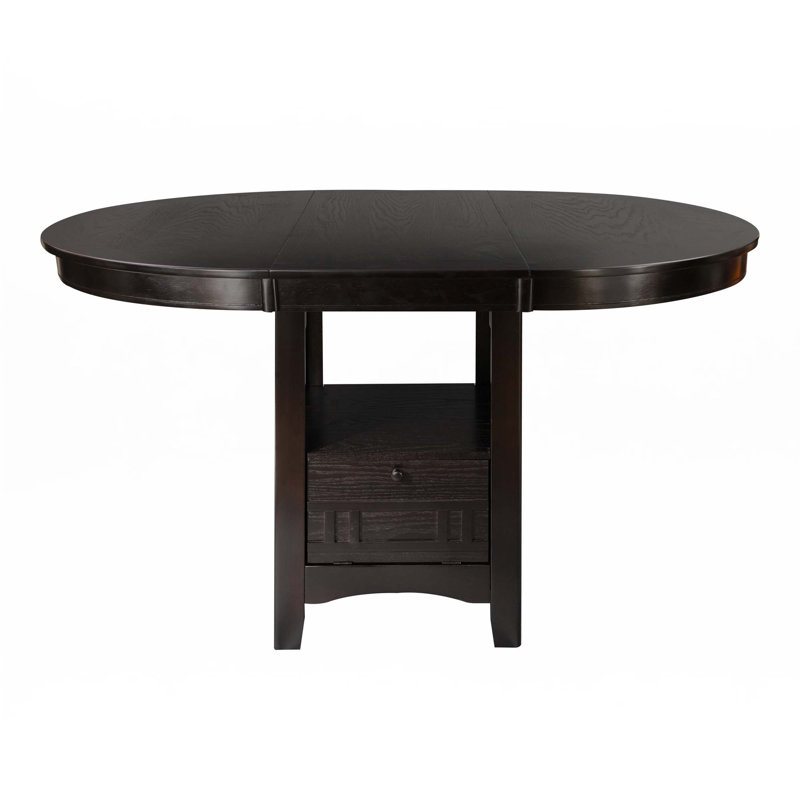 Counter Height 1Pc Dining Table W Extension Leaf(Only Table)