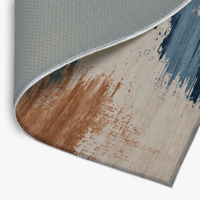 Watercolor Grey Indoor and Outdoor Area Rug, Rectangle 2' x 3'