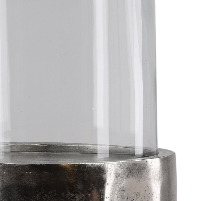 Yule Candle Holder Antique Nickel, 44" H x 12" W x 12" D