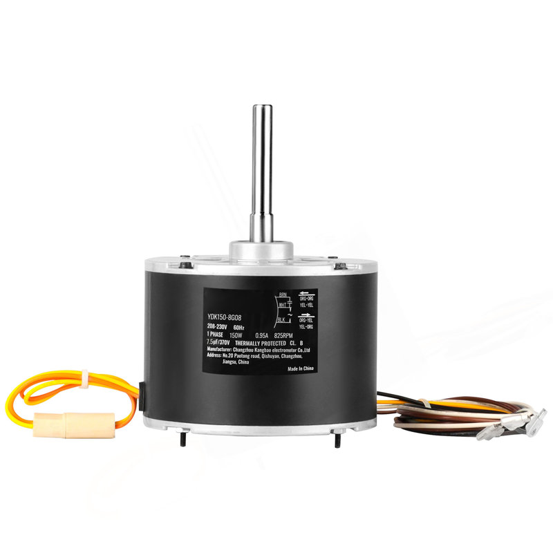 Moteur de ventilateur de condensateur 5KCP39GFS166S, 3S003, 1/5 HP 208-230V, 825tr / min, moteur de condenseur de remplacement standard réversible, rotatif, antidéflagrant CBB65 7,5Μf / 370V