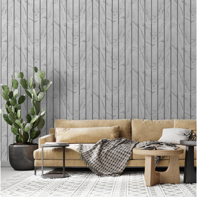 Arns 10.5m x 53cm Matte Wallpaper Roll, Silver