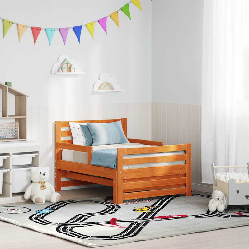 Bed Frame with Headboard Engineered Wood