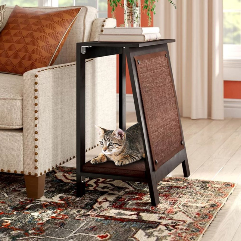 A-Frame Cat Bed, Espresso
