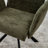 Swivel Upholstered Dining Chair, Mid Century Modern Kitchen Chair with Metal Legs-1279621862