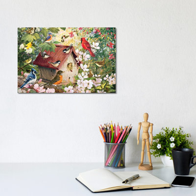 " Spring Birds And Birdhouse " by Greg & Company