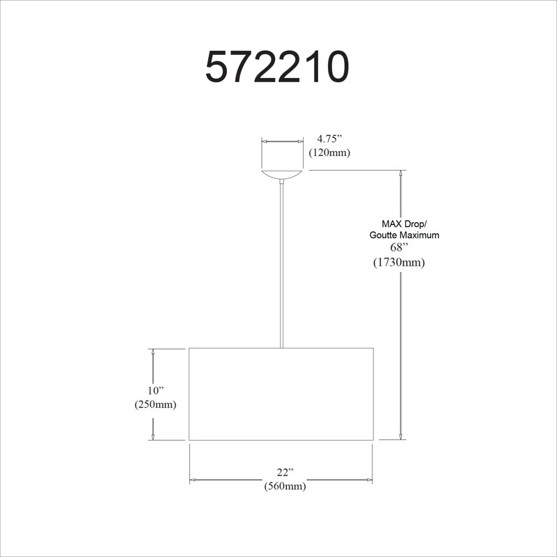 Luminaire suspendu 3 lumières Ahadzi
