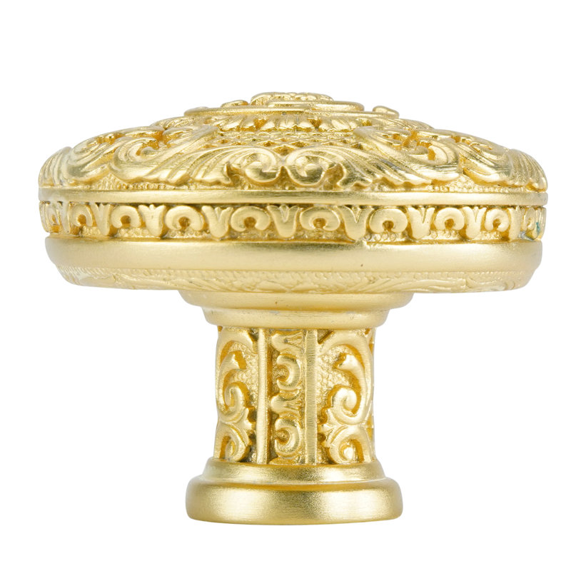 MONTEREY KNOB IN SATIN GOLD PLATE
