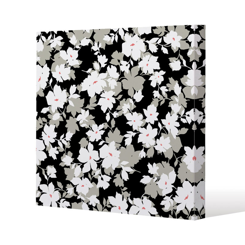 Flowers Slim Style Canvas Print, 40 cm H x 40 cm W