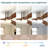 52 Inch Ceiling Fan With Light, 3 Light Walnut Solid Wood Blades,Remote Control,6-Speed Reversible DC Motor For Living Room,Bed Room,Dining Room