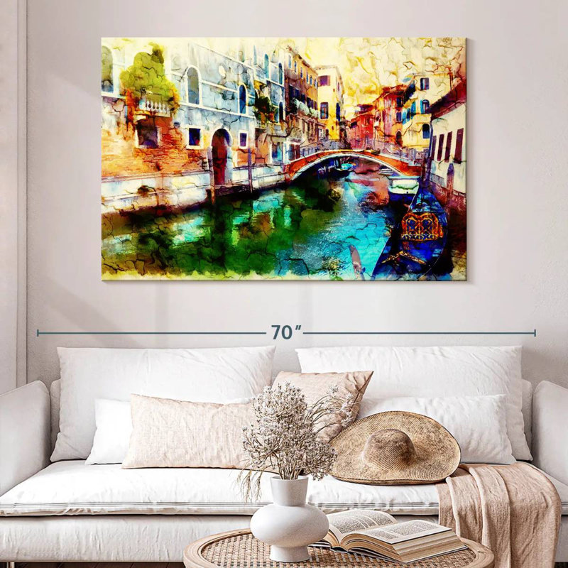 Hannes Memories Of Venice, H 34 po x l 51 po