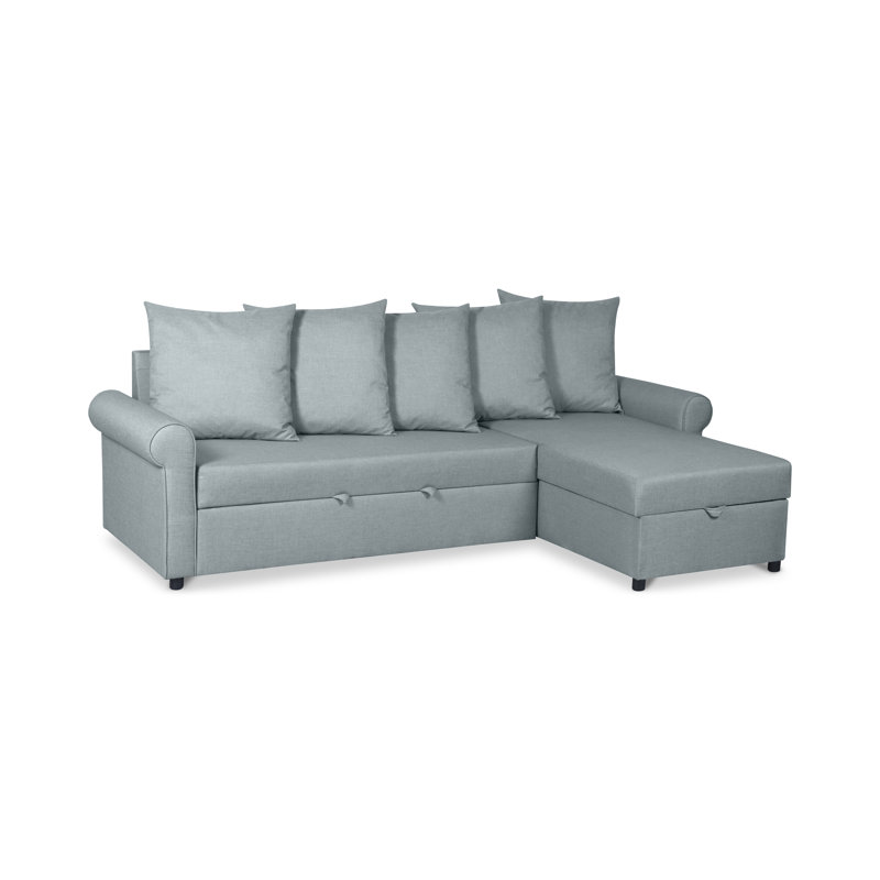 Clearbrook 4 Seater Sofa Bed, Turquoise, Right Hand Facing