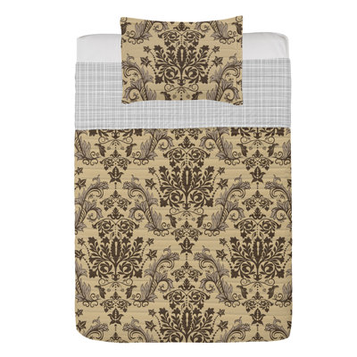 Microfiber Reversible 2 Piece Coverlet/Bedspread Set
