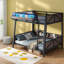 Lits avec rangement, lit superposé simple en bois aggloméré, style industriel pour la maison