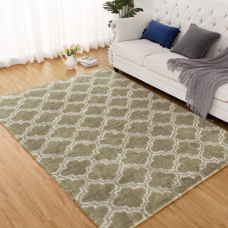 Shag Rugs for Living Room Moroccan Area Rugs for Bedroom Fluffy Fuzzy Shag Shaggy Carpet Modern Soft Plush Fur Rug for Kids Room Bedroom Dorm Decor Playroom