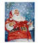 «Jolly Santa» Hollen, reproduction de peinture à l'huile sur toile tendue-30357324