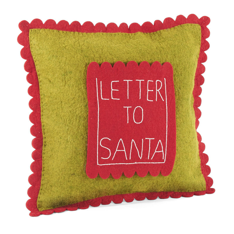 Letter to Santa Wool Pillow Cover