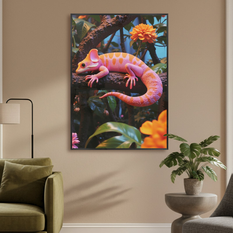 Single Picture Frame LED Illuminated Wall Art Wall Art on Glass / Aluminium, 60cm H x 50cm W