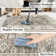 Vintage Tribal Washable Area Rug – Full Coverage Boho Carpet with Geometric Pattern – Non-Slip Soft Floor Mat