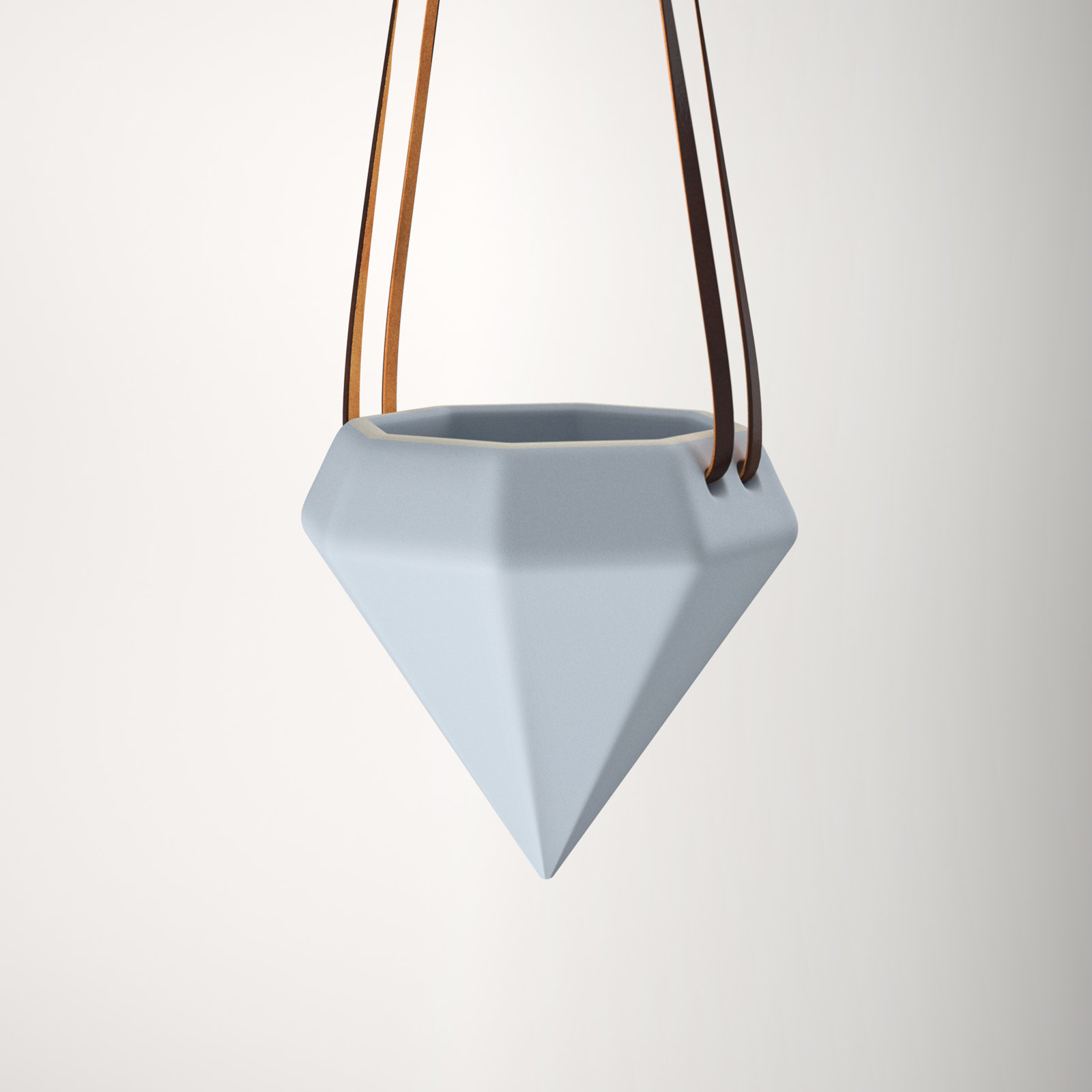 Guilford Ceramic Hanging Planter, Sky