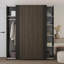 Dunin Sliding Door Wardrobe 180cm - Spacious Wooden Look Storage with Shelves & Rail-660639013