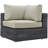 Modway Summon 5-pc Outdoor Patio Sectional Set With Sunbrella Cushions in Canvas-31483564